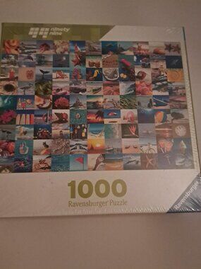 1000 ravensburger beach and sea puzzle packaging is new and sealed